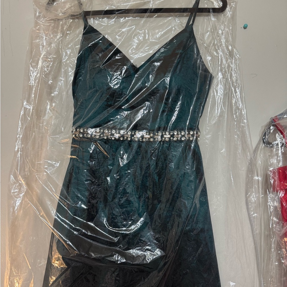 Elegant Teal Evening Dress